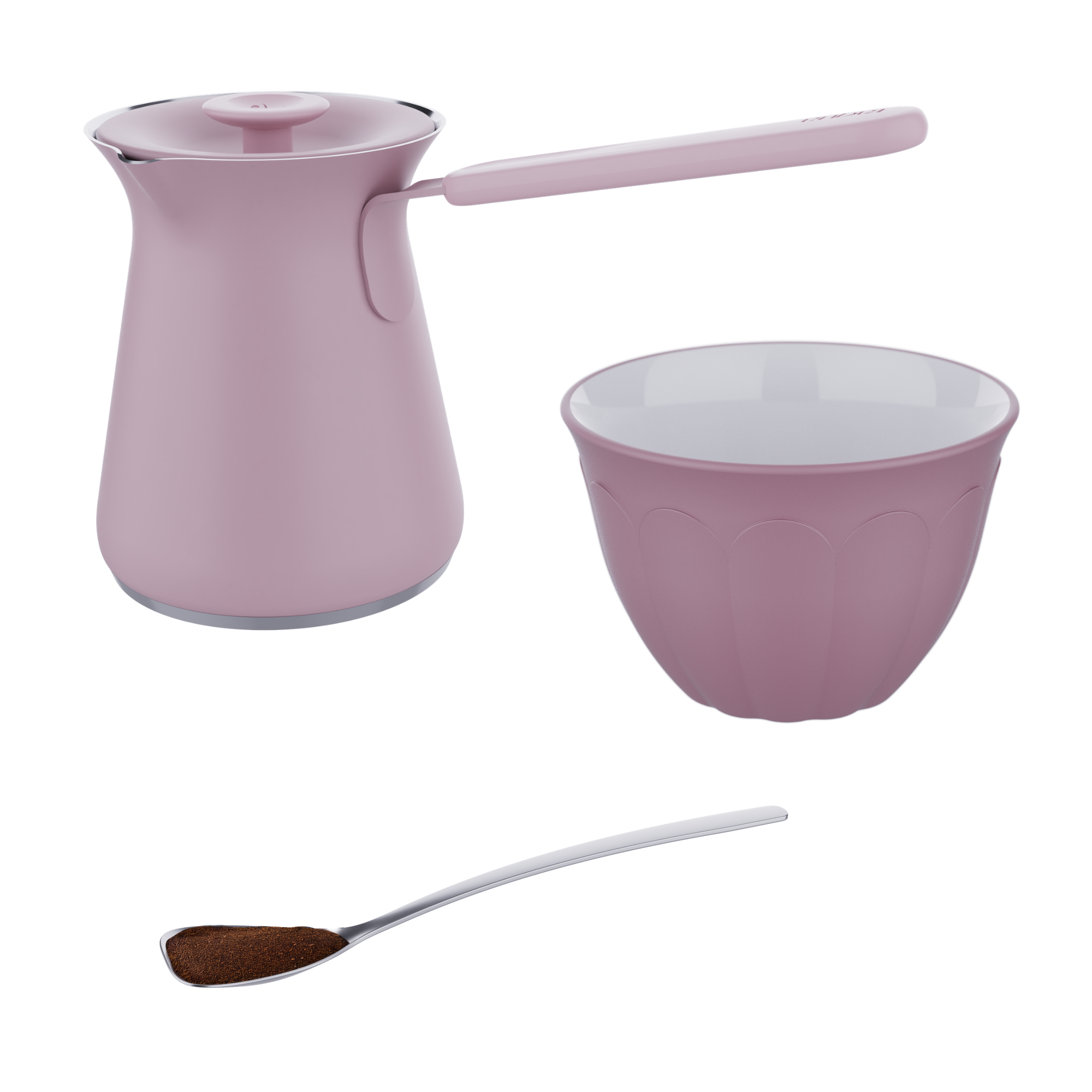 Large Pot + 6 Cups + Spoon