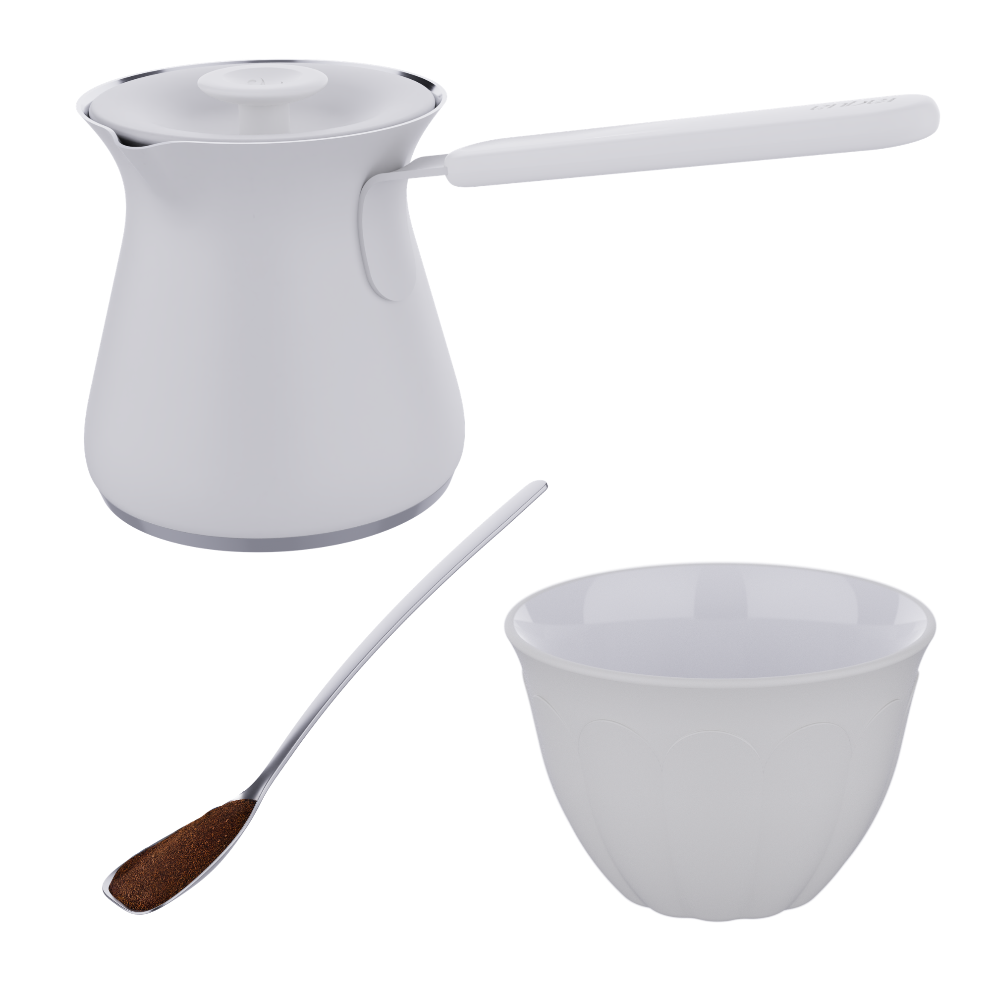 Small Pot + 6 Cups + Spoon