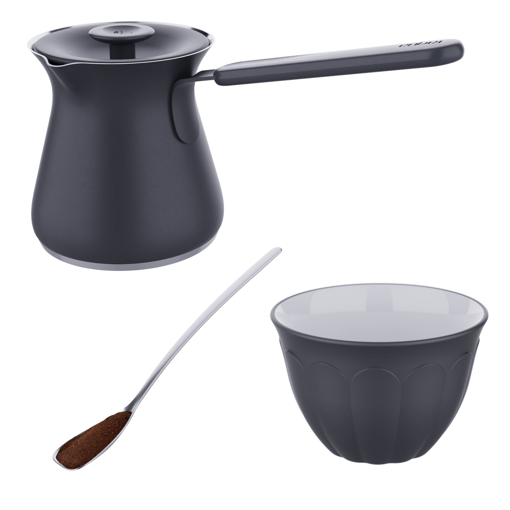 Small Pot + 6 Cups + Spoon