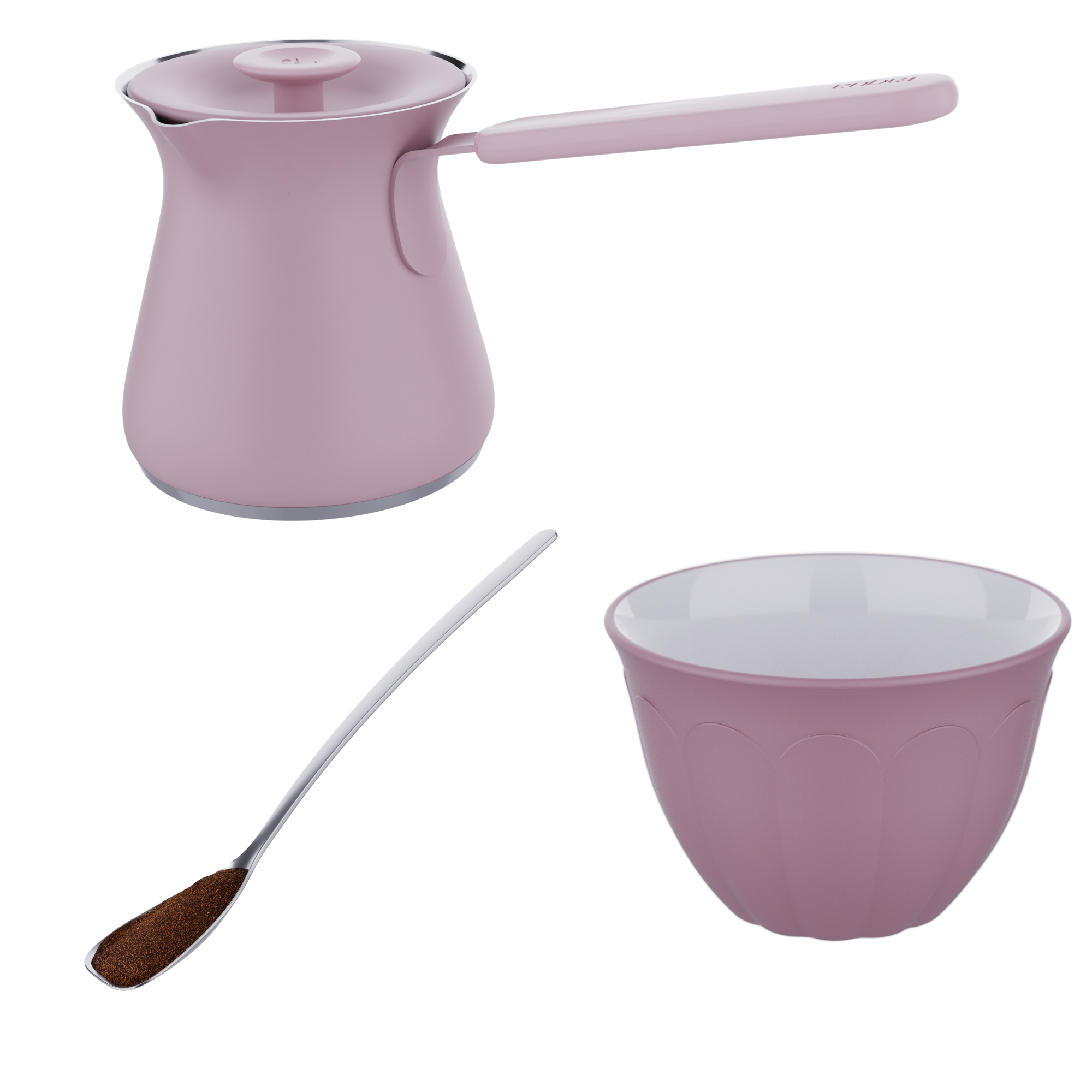 Small Pot + 6 Cups + Spoon