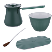 Small Pot + Large Trivet + 6 Cups + Spoon